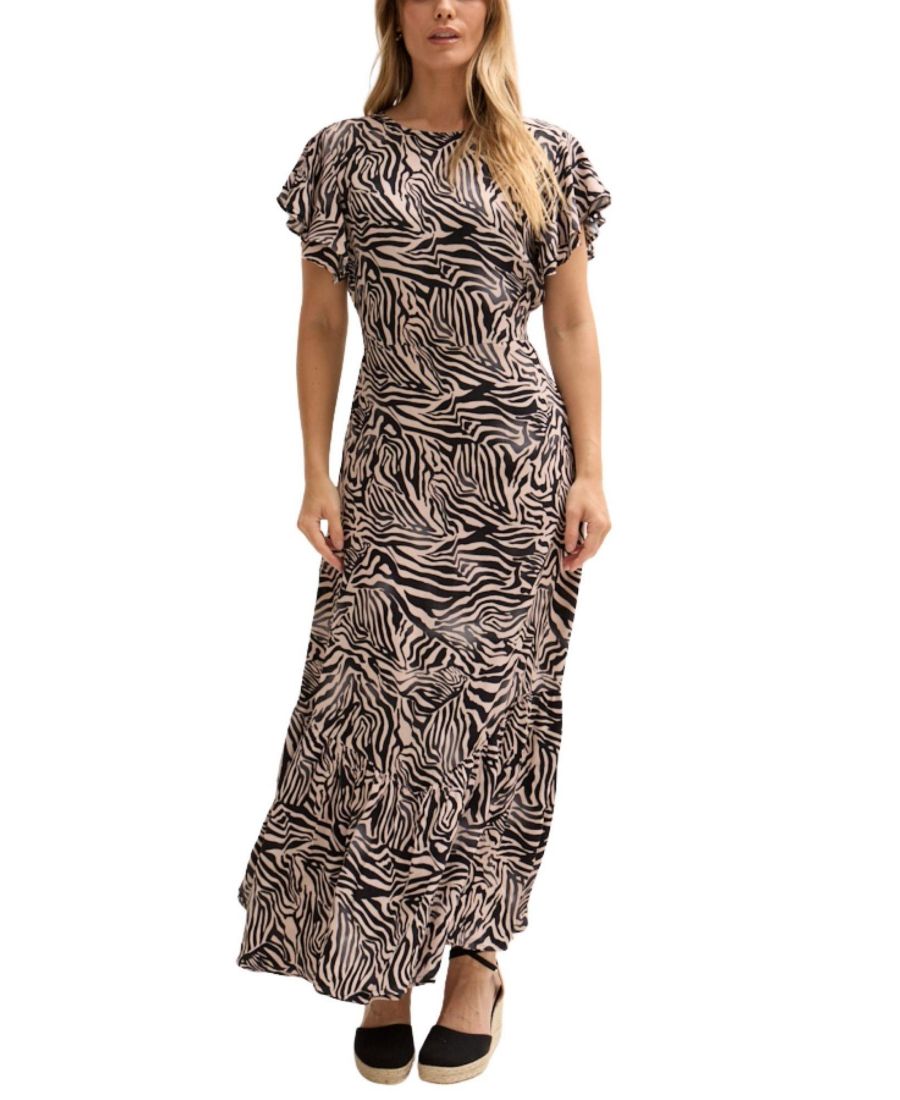 Женское макси-платье Zelda с многоярусным зебровым принтом Lily and Lionel London, Black
Женское макси-платье Zelda с многоярусным зебровым принтом Lily and Lionel London, Black