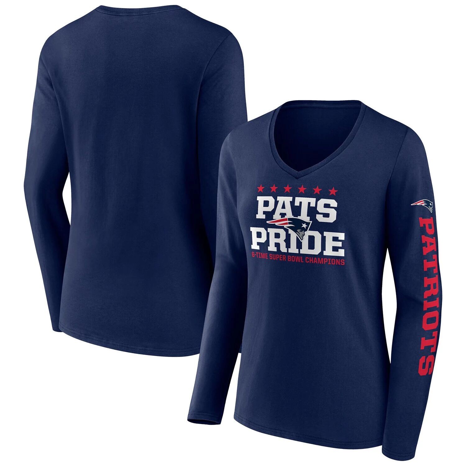 Женская футболка с длинными рукавами и v-образным вырезом с логотипом Fanatics New England Patriots Hometown Fanatics
Женская футболка с длинными рукавами и v-образным вырезом с логотипом Fanatics New England Patriots Hometown Fanatics