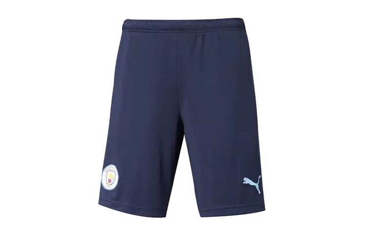 Манчестер Сити повседневные шорты мужские твидовые синие Puma, синий 
Манчестер Сити повседневные шорты мужские твидовые синие Puma, синий