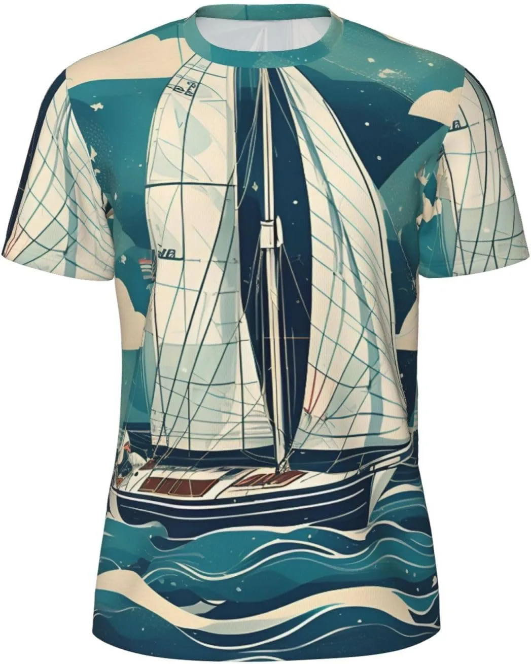 Футболка мужская летняя с принтом Ocean Sailboat, легкая и дышащая SDFHU
Футболка мужская летняя с принтом Ocean Sailboat, легкая и дышащая SDFHU