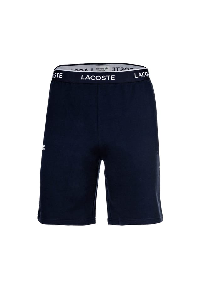 Спортивные шорты - пижамные шорты для дома с логотипом из смеси хлопка простые Lacoste, синий
Спортивные шорты - пижамные шорты для дома с логотипом из смеси хлопка простые Lacoste, синий