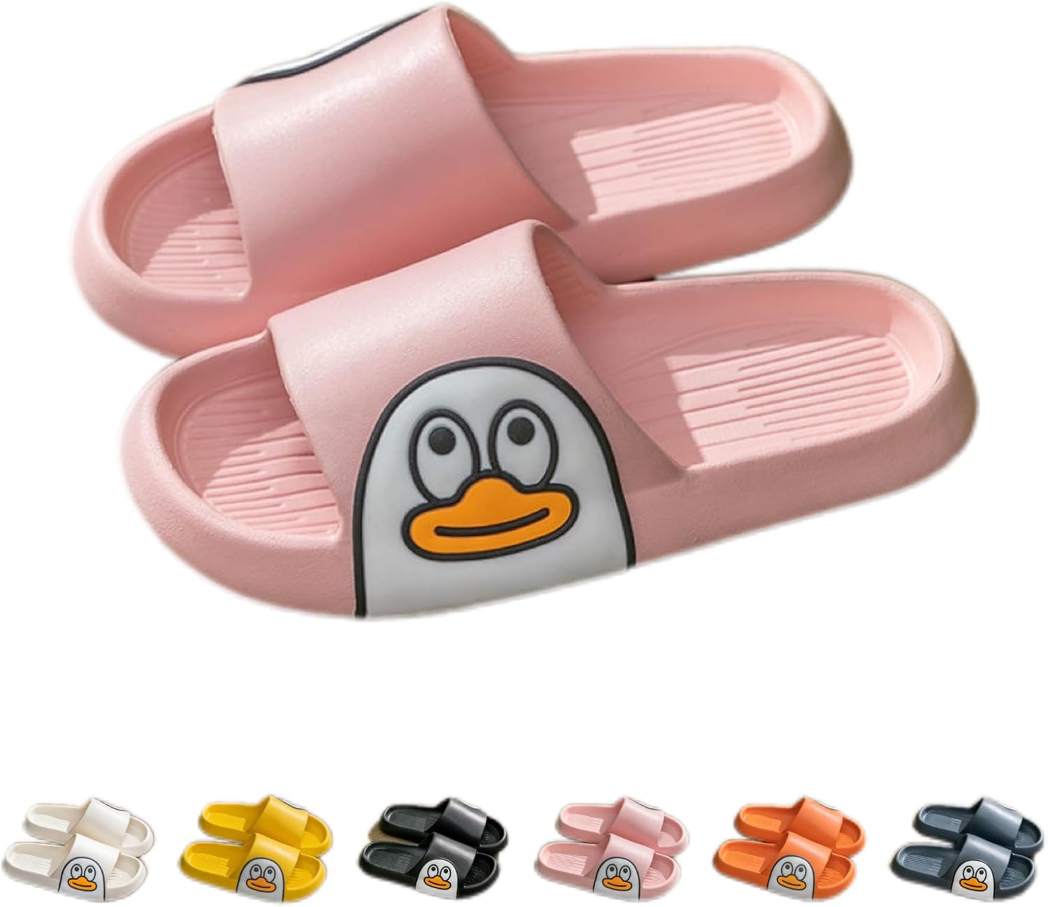 Тапочки NTRUEML с уткой для ванной, домашние, с толстой подошвой, противоскользящие, для пар, с мягкой подошвой, в виде мультяшного утенка, розовый
Тапочки NTRUEML с уткой для ванной, домашние, с толстой подошвой, противоскользящие, для пар, с мягкой подошвой, в виде мультяшного утенка, розовый