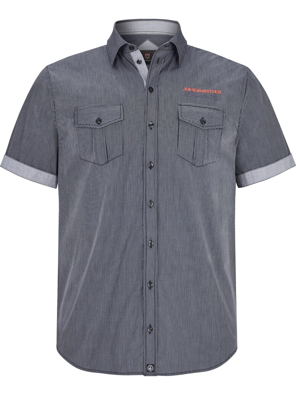 Комфортная рубашка на пуговицах Jan Vanderstorm Aabel, серый
Комфортная рубашка на пуговицах Jan Vanderstorm Aabel, серый