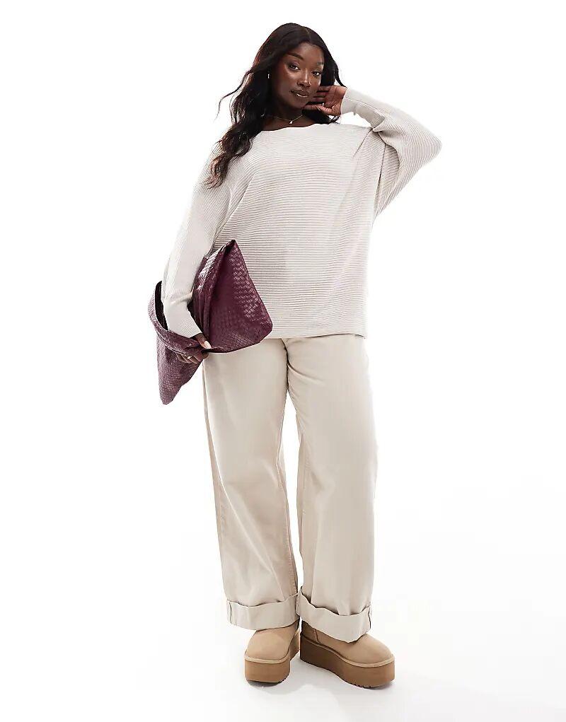 Вязаный джемпер с манжетами на рукавах бежевого цвета ONLY
Вязаный джемпер с манжетами на рукавах бежевого цвета ONLY