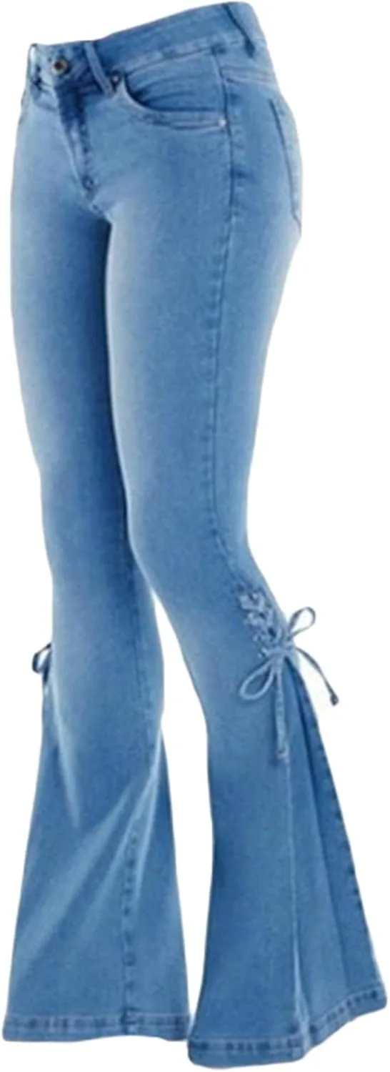 Женские джинсы Andongnywell с завязками и расклешенным низом
Женские джинсы Andongnywell с завязками и расклешенным низом