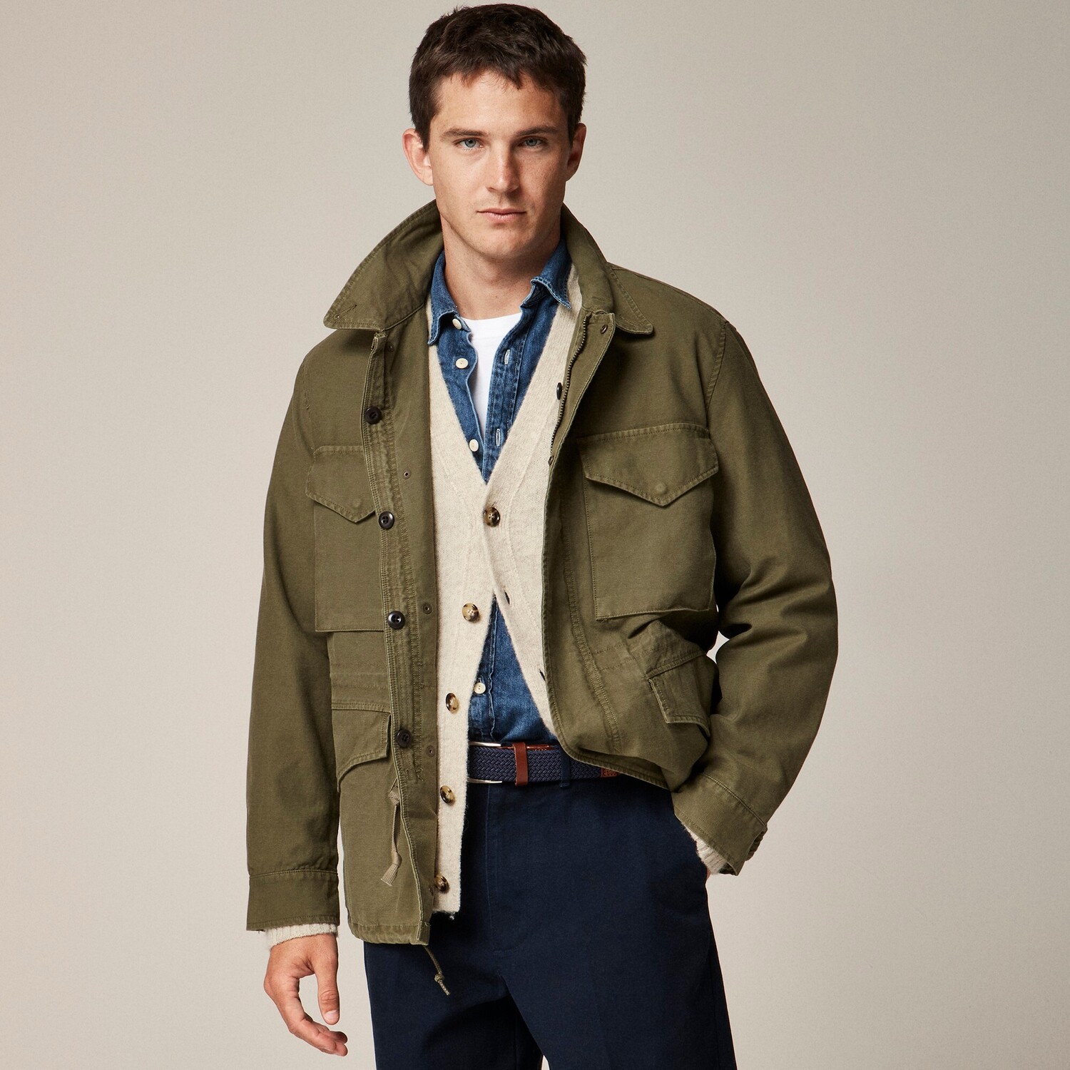 Полевая куртка из вывернутого хлопкового сатина окрашенная в готовом виде J.Crew, зеленый
Полевая куртка из вывернутого хлопкового сатина окрашенная в готовом виде J.Crew, зеленый