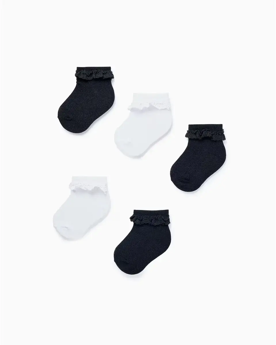 Набор из 5 пар гибких носков для малышей с рюшами крючком Zippy, многоцветный
Набор из 5 пар гибких носков для малышей с рюшами крючком Zippy, многоцветный