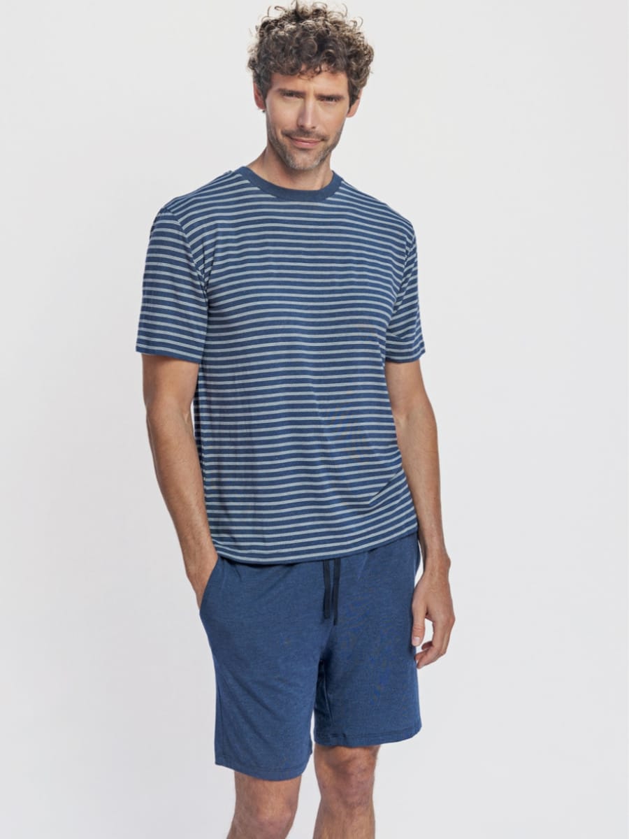Короткая пижама zd ZERO DEFECTS Short modal Kouros navy pyjamas set, темно-синий
Короткая пижама zd ZERO DEFECTS Short modal Kouros navy pyjamas set, темно-синий