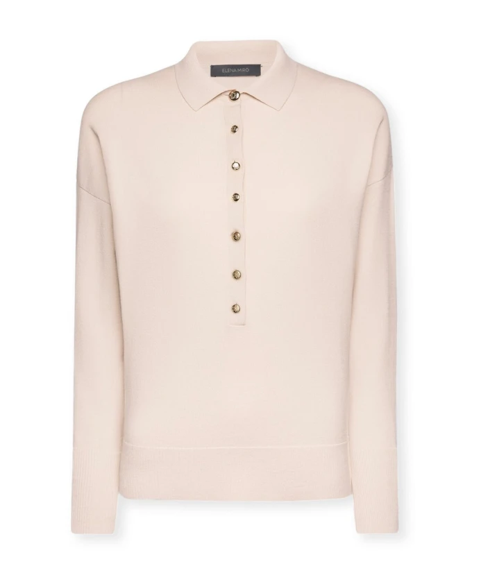 Свитер с воротником и пуговицами Elena Mirã², бежевый
Свитер с воротником и пуговицами Elena Mirã², бежевый