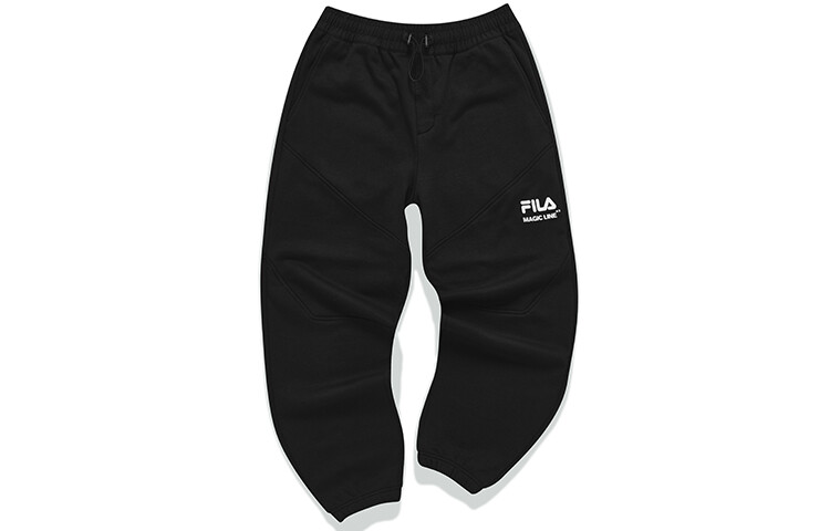 Трикотажные спортивные штаны мужские, цвет черный как смоль Fila, черный 
Трикотажные спортивные штаны мужские, цвет черный как смоль Fila, черный