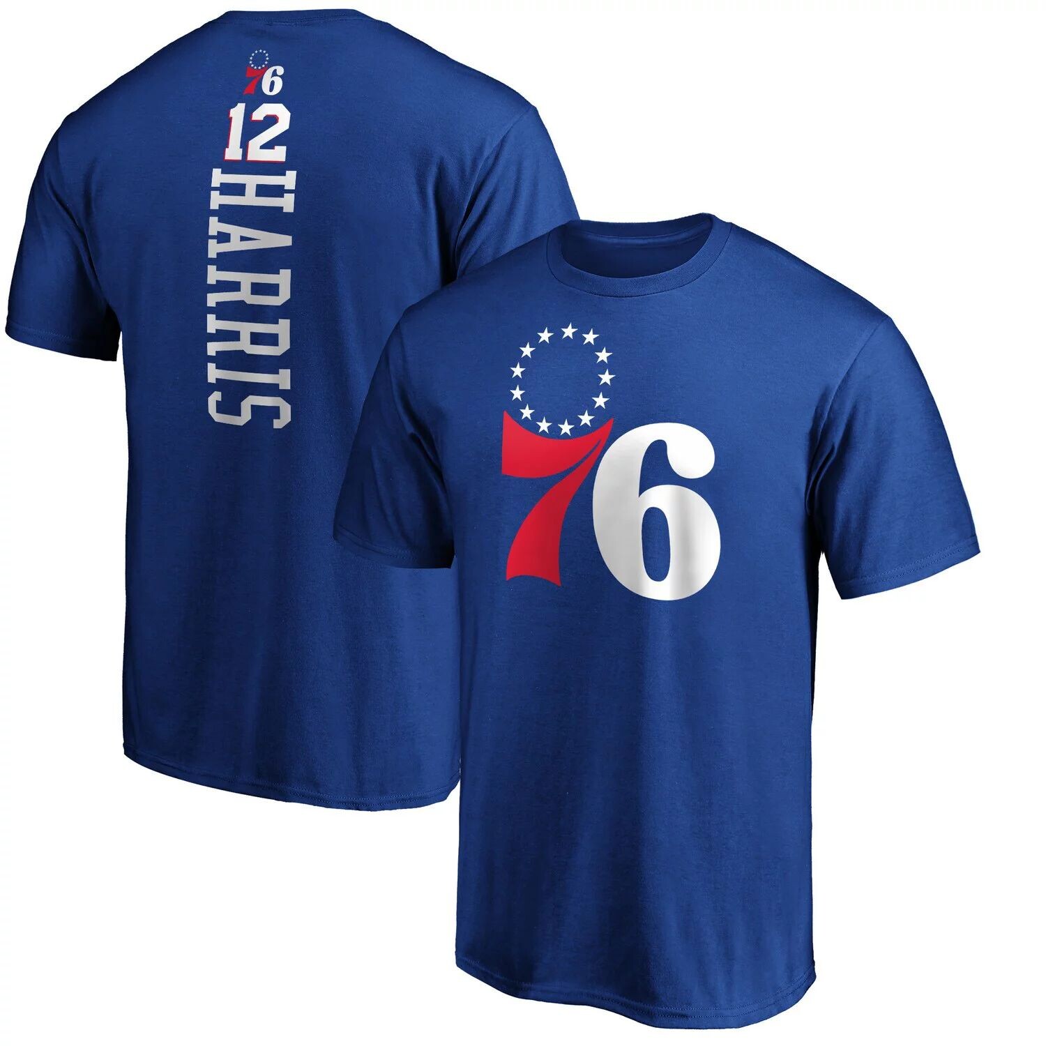 Мужская футболка с именем и номером плеймейкера команды Tobias Harris Royal Philadelphia 76ers Fanatics
Мужская футболка с именем и номером плеймейкера команды Tobias Harris Royal Philadelphia 76ers Fanatics