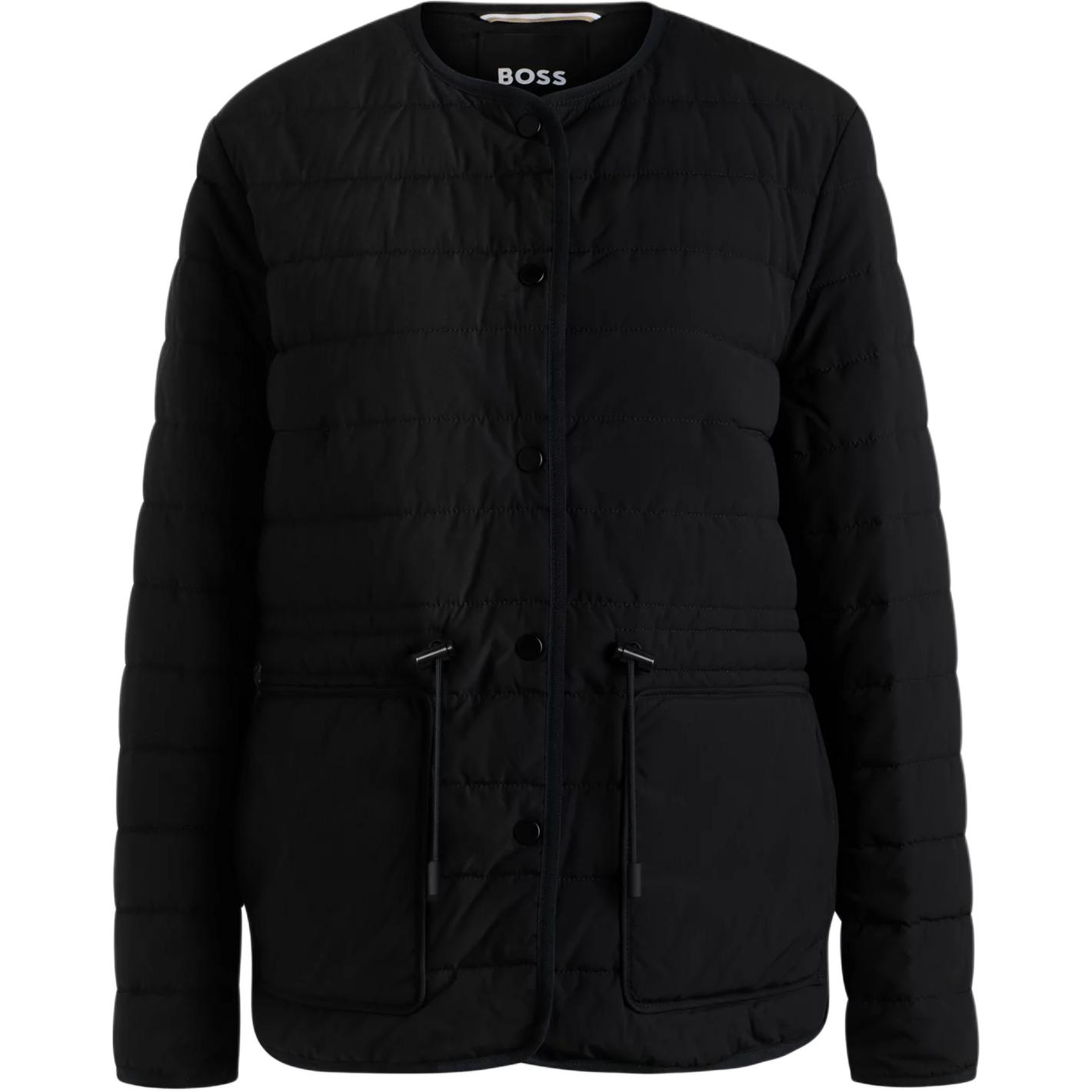 HUGO BOSS Куртка-бомбер стеганая с кулиской, Black
HUGO BOSS Куртка-бомбер стеганая с кулиской, Black