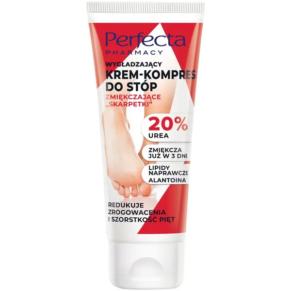Крем-компресс для ног разглаживающий смягчающий "носочки" 20% мочевины, 80 мл Perfecta Pharmacy
Крем-компресс для ног разглаживающий смягчающий "носочки" 20% мочевины, 80 мл Perfecta Pharmacy