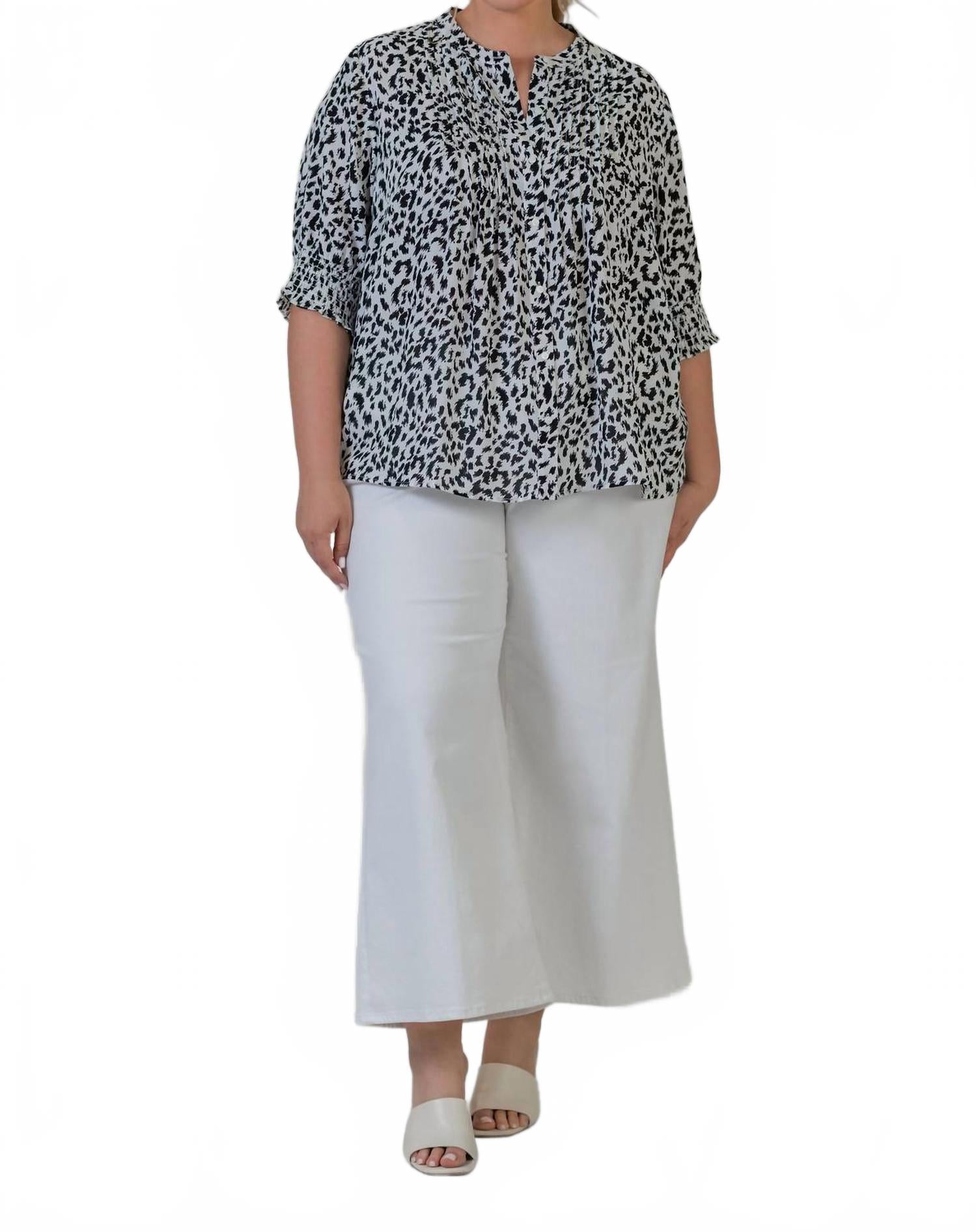 Мона Широкие укороченные джинсы - плюс в белом NYDJ
Мона Широкие укороченные джинсы - плюс в белом NYDJ