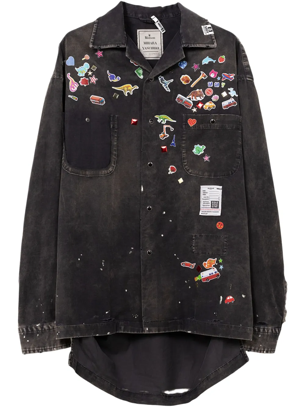 Рубашка с нашивками Maison Mihara Yasuhiro, черный
Рубашка с нашивками Maison Mihara Yasuhiro, черный