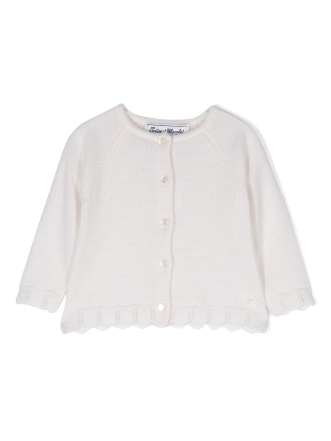 Tartine Et Chocolat кашемировый кардиган с фестонами, нейтральный цвет
Tartine Et Chocolat кашемировый кардиган с фестонами, нейтральный цвет