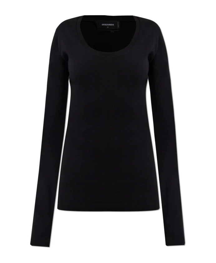 Топ с длинными рукавами Dsquared2, черный
Топ с длинными рукавами Dsquared2, черный