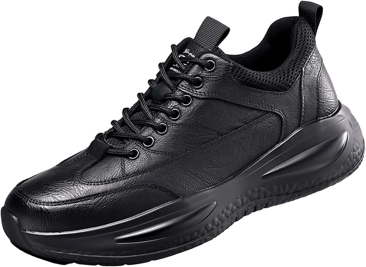 Мужские кроссовки на платформе из кожи с шнуровкой, противоскользящие, удобные, с легкой мягкой подошвой для бега, с поддержкой свода стопы, повседневные кроссовки для джоггинга и тенниса ETORYOOX, черный
Мужские кроссовки на платформе из кожи с шнуровкой, противоскользящие, удобные, с легкой мягкой подошвой для бега, с поддержкой свода стопы, повседневные кроссовки для джоггинга и тенниса ETORYOOX, черный