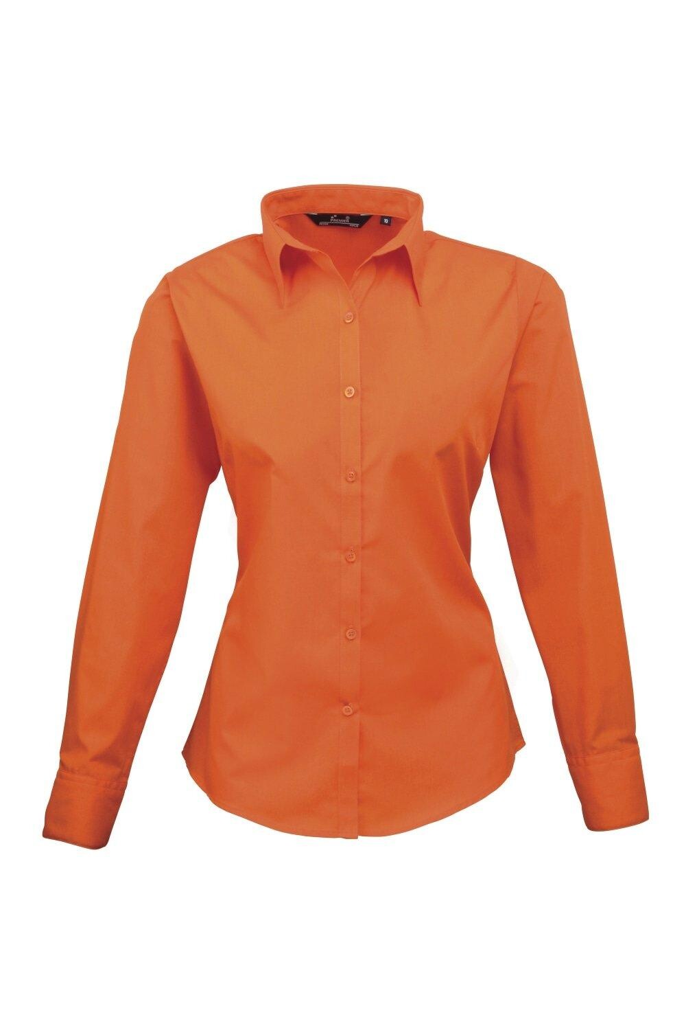 Поплиновая блузка с длинным рукавом. Простая рабочая рубашка. Premier, оранжевый
Поплиновая блузка с длинным рукавом. Простая рабочая рубашка. Premier, оранжевый