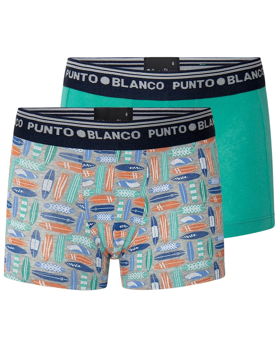 Пакет из 2 детских боксеров с логотипом на поясе Punto Blanco, многоцветный
Пакет из 2 детских боксеров с логотипом на поясе Punto Blanco, многоцветный