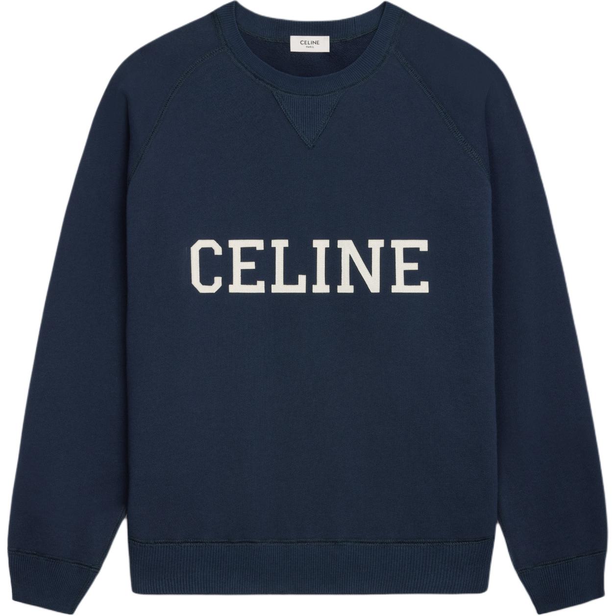 Свободный свитшот с круглым вырезом CELINE, синий
Свободный свитшот с круглым вырезом CELINE, синий