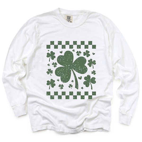 Футболка с длинным рукавом Clovers checkered distressed Simply Sage Market, White
Футболка с длинным рукавом Clovers checkered distressed Simply Sage Market, White