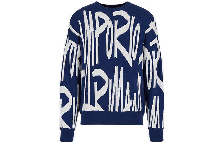 EMPORIO ARMANI Кашемировый свитер мужской синий
EMPORIO ARMANI Кашемировый свитер мужской синий