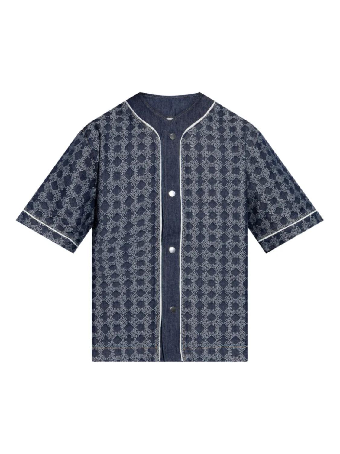 Рубашка AMIRI с геометрическим принтом и короткими рукавами, синий
Рубашка AMIRI с геометрическим принтом и короткими рукавами, синий