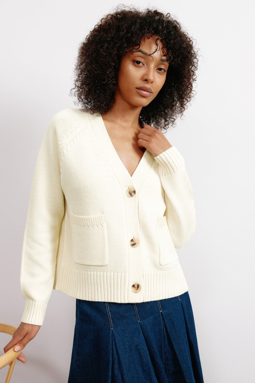 Свободный кардиган с V образным вырезом Albaray, бежевый
Свободный кардиган с V образным вырезом Albaray, бежевый