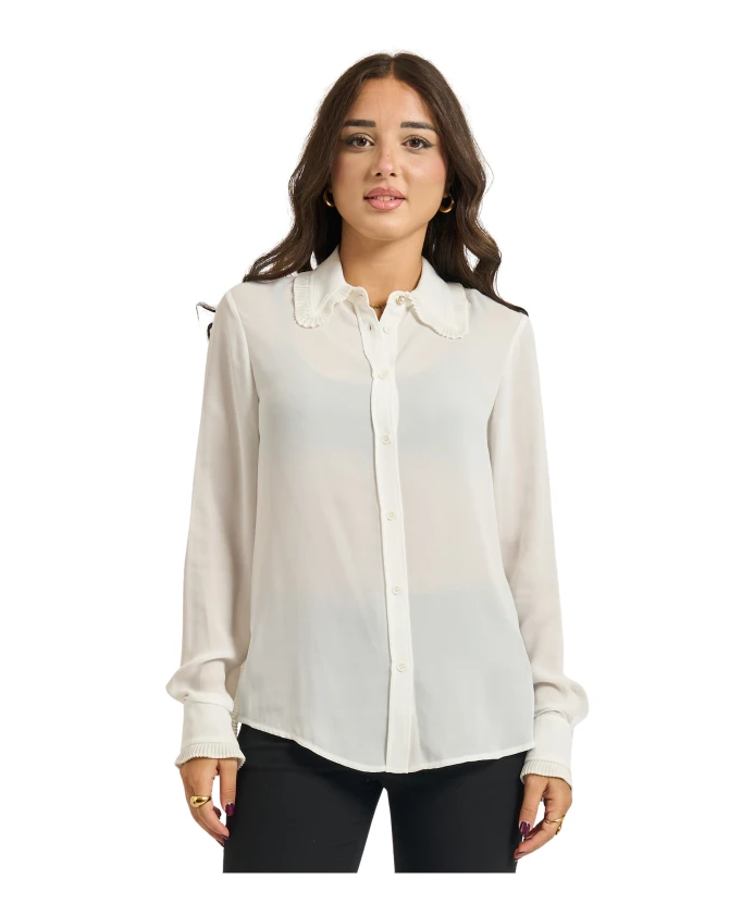 Рубашка с декорированным воротником Silvian Heach, белый
Рубашка с декорированным воротником Silvian Heach, белый