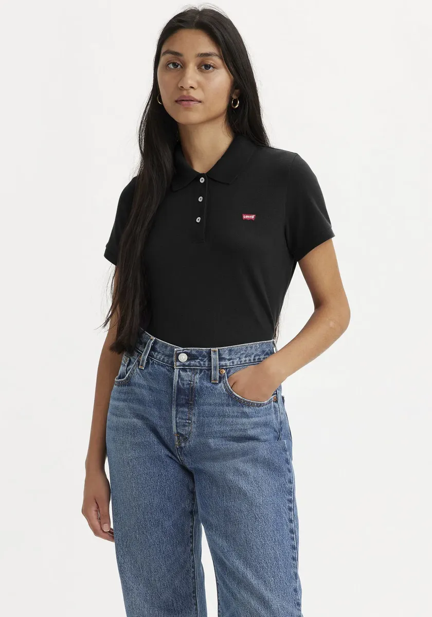 Рубашка-поло Levi's "Slim Polo Neutrals", цвет Caviar 
Рубашка-поло Levi's "Slim Polo Neutrals", цвет Caviar