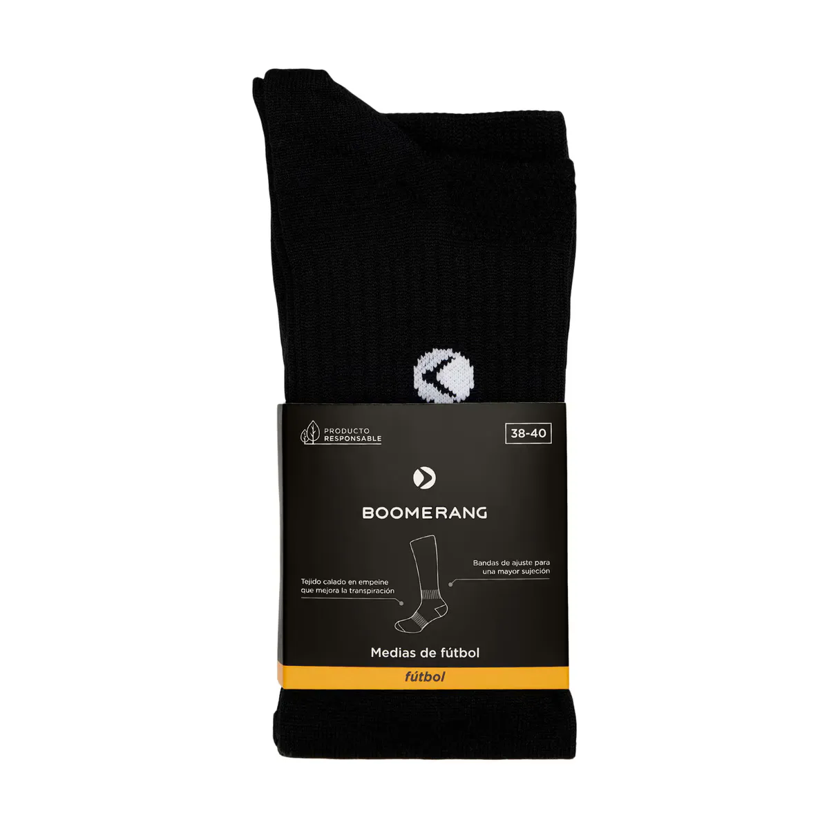Футбольные носки унисекс Boomerang, чёрный
Футбольные носки унисекс Boomerang, чёрный