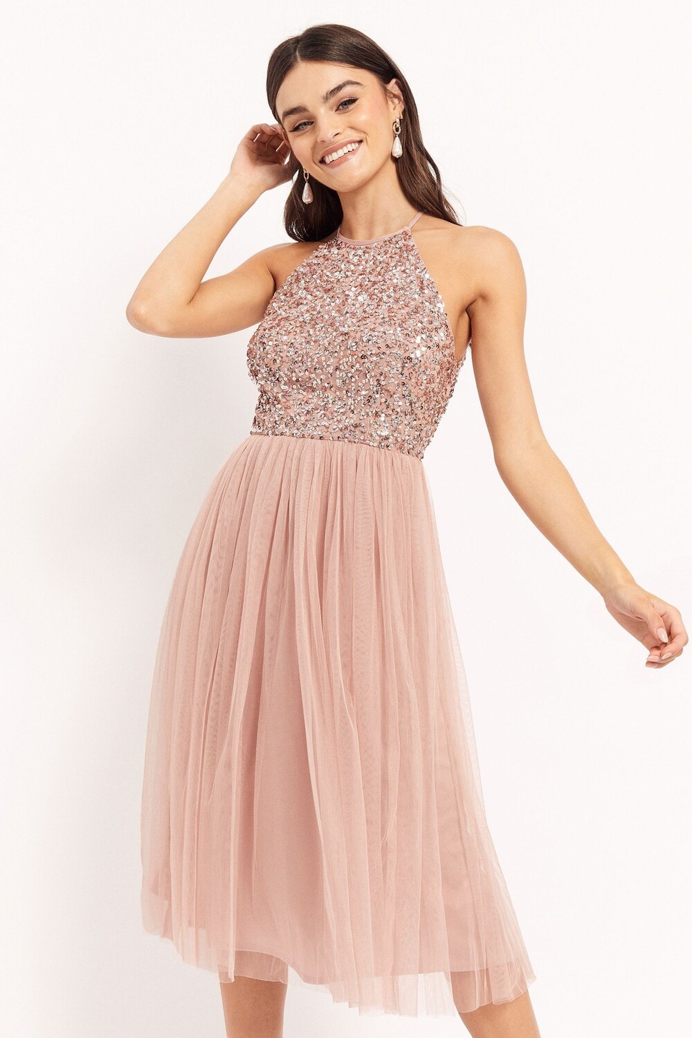 Платье миди с открытой спиной Maya, розовый
Платье миди с открытой спиной Maya, розовый