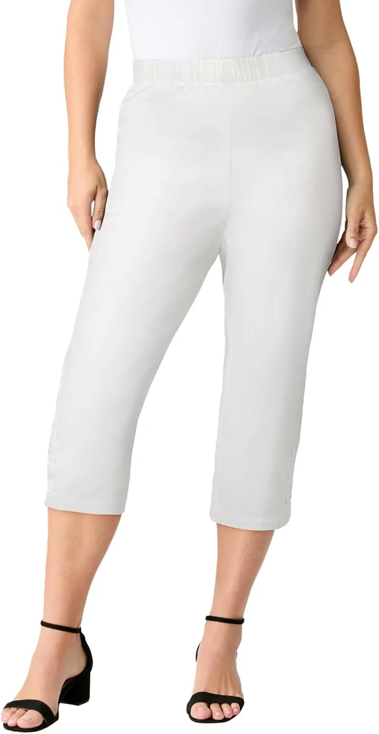 Roaman's Женские джинсы-капри Comfort Stretch с пуговицами
Roaman's Женские джинсы-капри Comfort Stretch с пуговицами