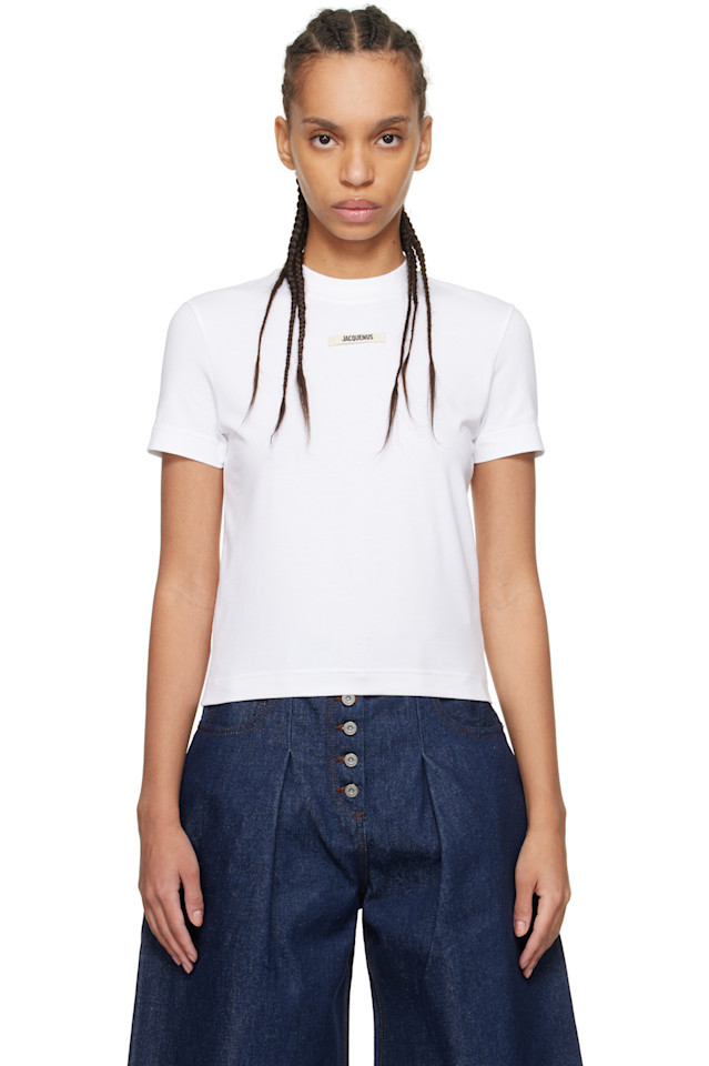 Классическая футболка 'the gros grain' Jacquemus, белый
Классическая футболка 'the gros grain' Jacquemus, белый