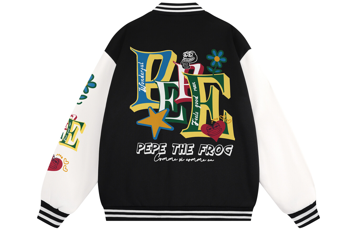 Бейсбольная куртка унисекс Pepe the Frog, Синий
Бейсбольная куртка унисекс Pepe the Frog, Синий