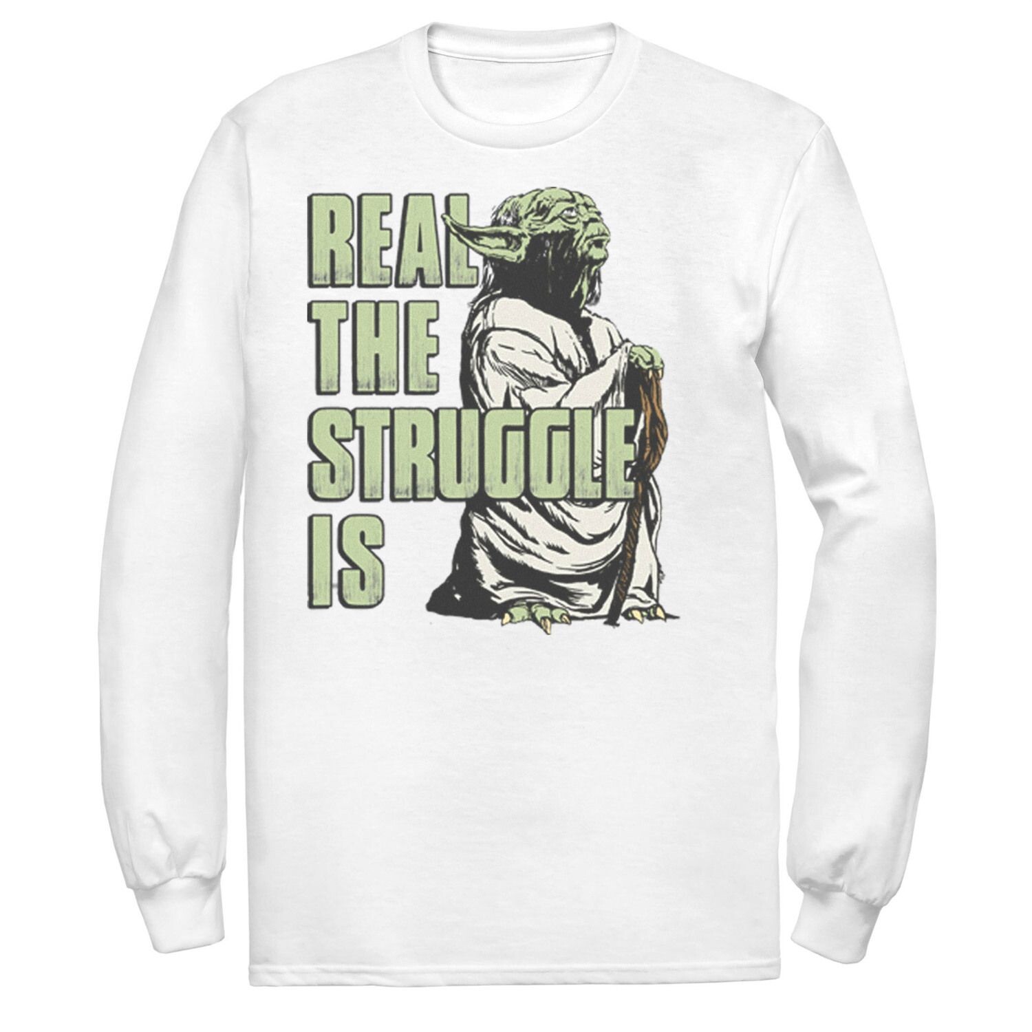 Мужская футболка Star Wars Yoda Real The Struggle Is Tee Licensed Character
Мужская футболка Star Wars Yoda Real The Struggle Is Tee Licensed Character