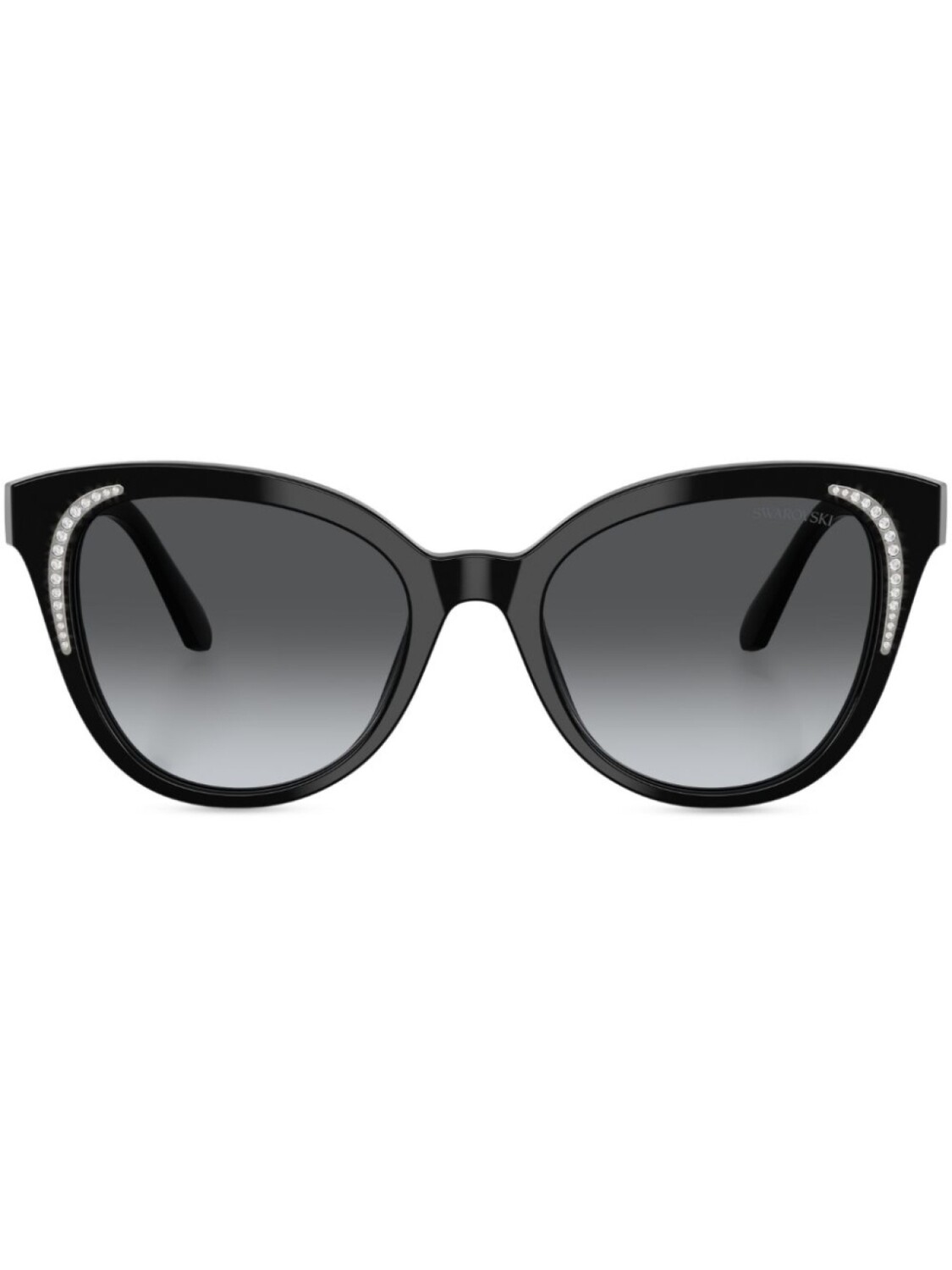 Солнцезащитные очки в массивной оправе с кристаллами Swarovski, черный
Солнцезащитные очки в массивной оправе с кристаллами Swarovski, черный