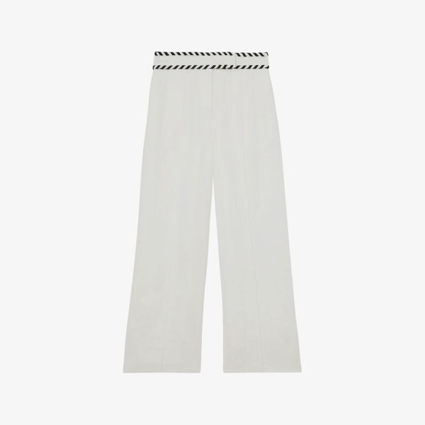 Брюки Reiss льняные с широкими штанинами, белый
Брюки Reiss льняные с широкими штанинами, белый