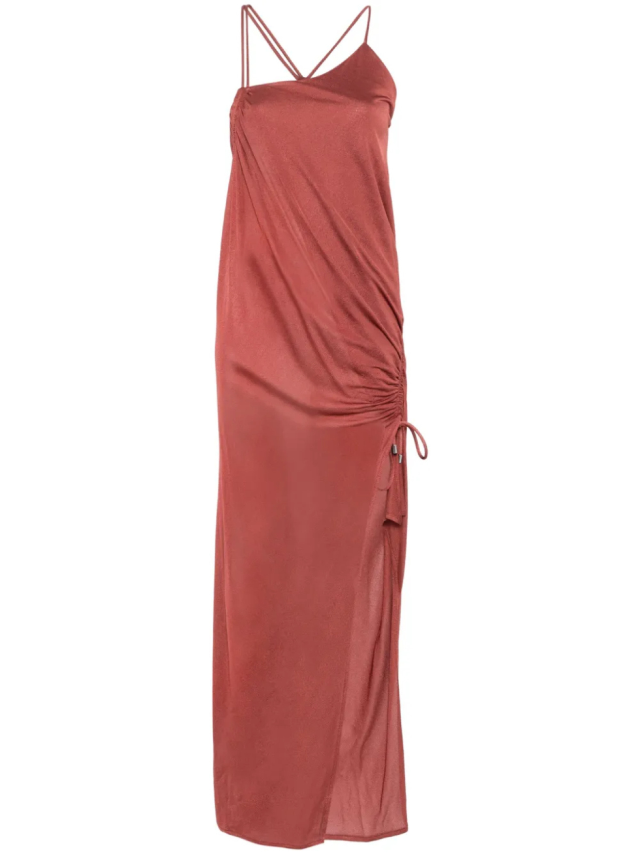 Креповое платье макси Blumarine, коричневый
Креповое платье макси Blumarine, коричневый