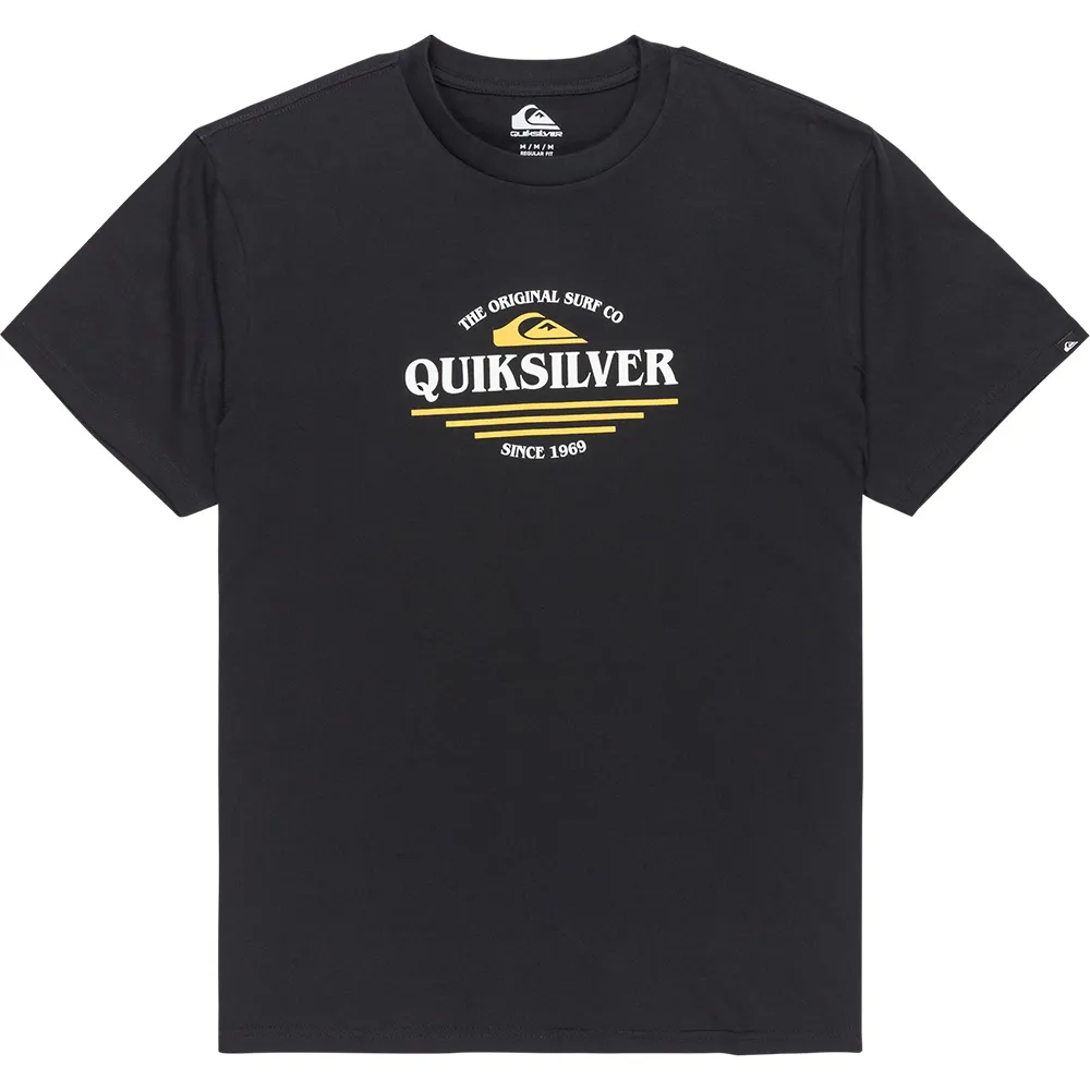 Футболка с коротким рукавом Quiksilver Type Line, черный 
Футболка с коротким рукавом Quiksilver Type Line, черный
