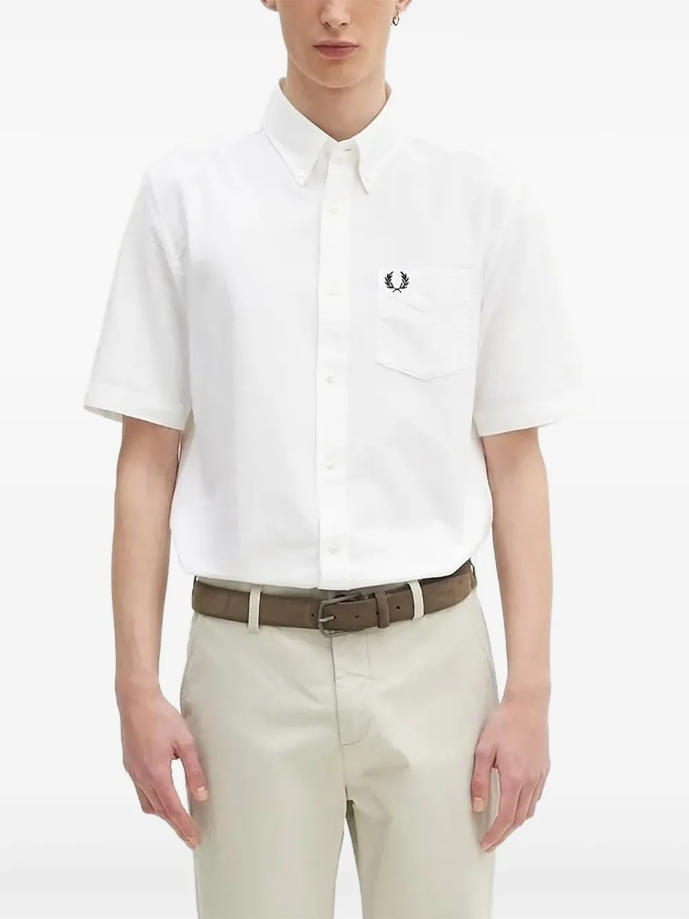 Рубашка с вышитым логотипом Fred Perry, белый
Рубашка с вышитым логотипом Fred Perry, белый