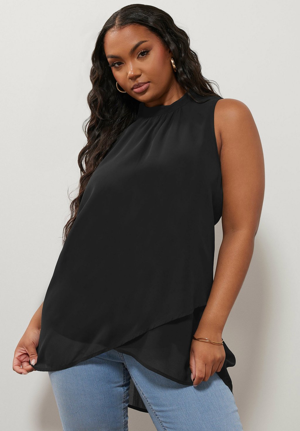 Блуза Top Yours Clothing, антрацит 
Блуза Top Yours Clothing, антрацит