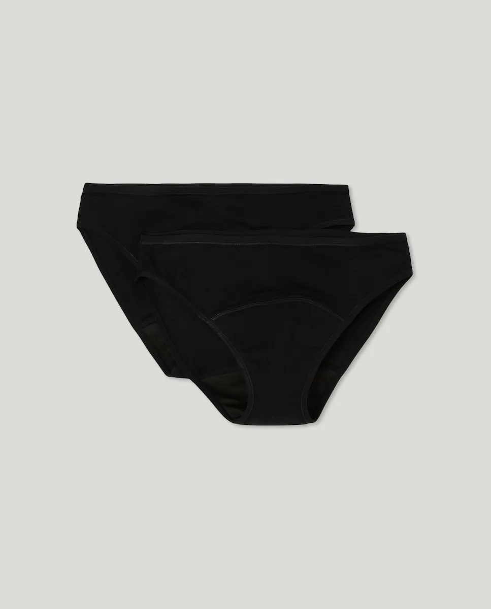 Упаковка из 2 менструальных трусиков для девочек Cotton Juice, черный
Упаковка из 2 менструальных трусиков для девочек Cotton Juice, черный