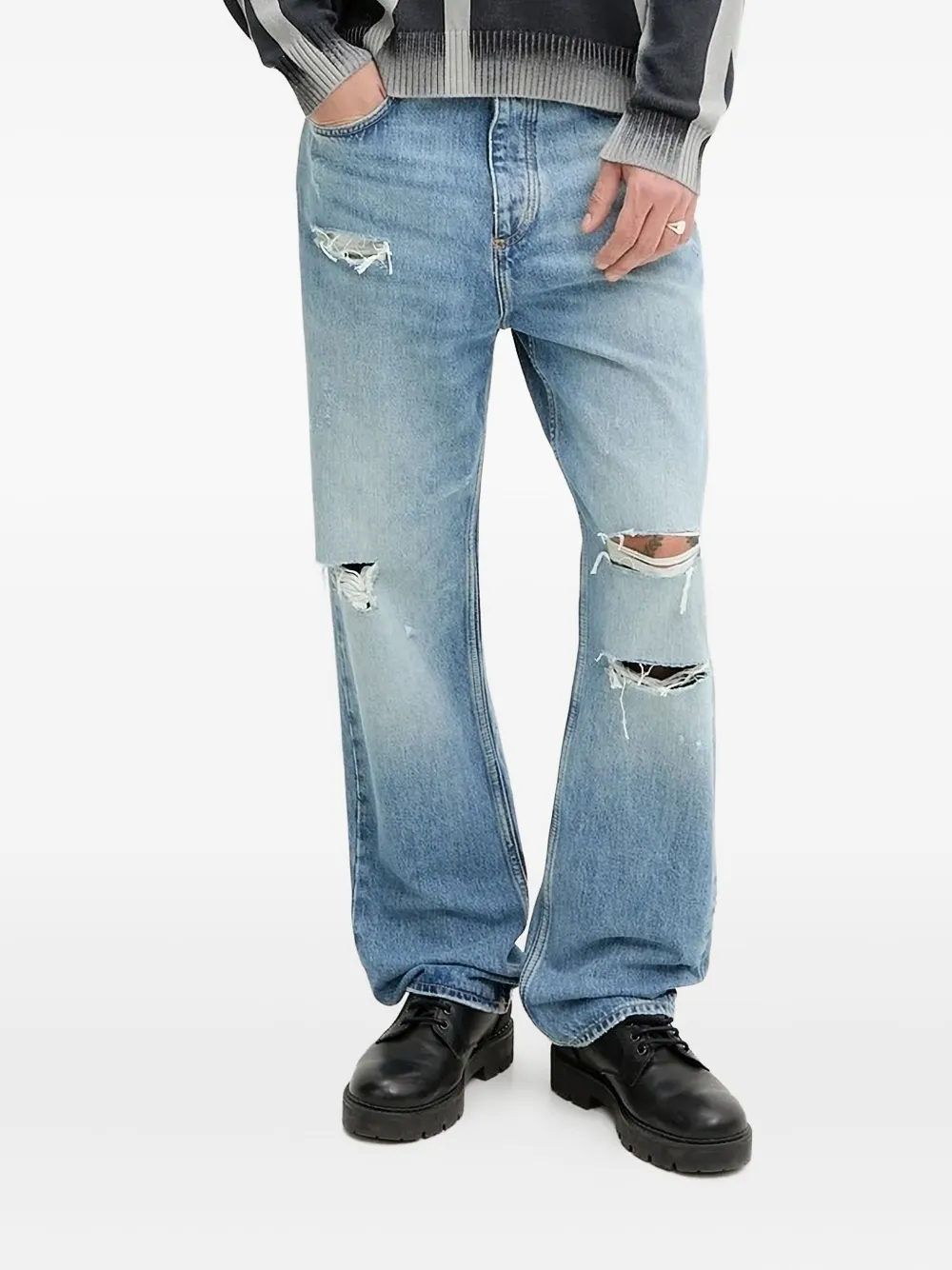 Прямые джинсы с эффектом потертости Hugo, синий
Прямые джинсы с эффектом потертости Hugo, синий