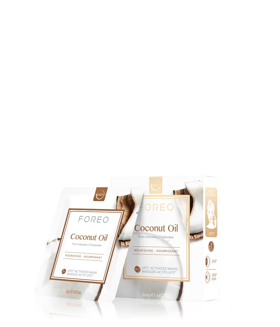 Медицинская маска FOREO Ufo Mask Coconut Oil, 6x6g
Медицинская маска FOREO Ufo Mask Coconut Oil, 6x6g