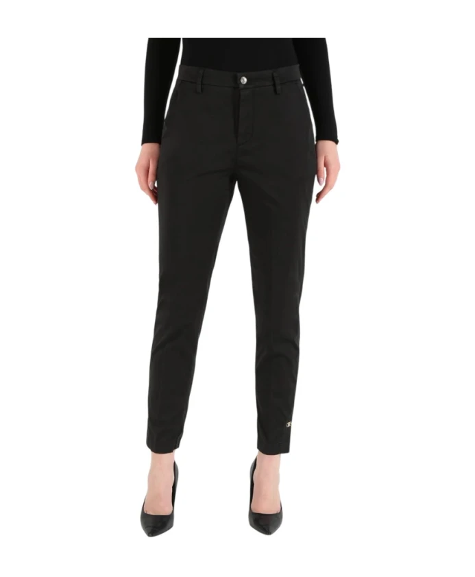 Черные хлопчатобумажные штаны-сигареты Liu Jo, черный
Черные хлопчатобумажные штаны-сигареты Liu Jo, черный