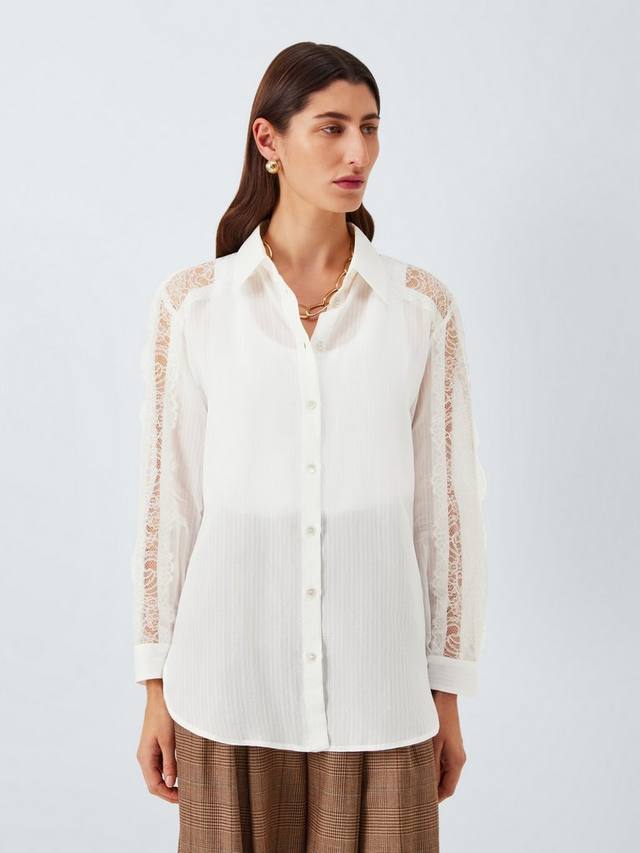 Cristin хлопковая блузка с цветочными кружевными деталями Marella, White
Cristin хлопковая блузка с цветочными кружевными деталями Marella, White