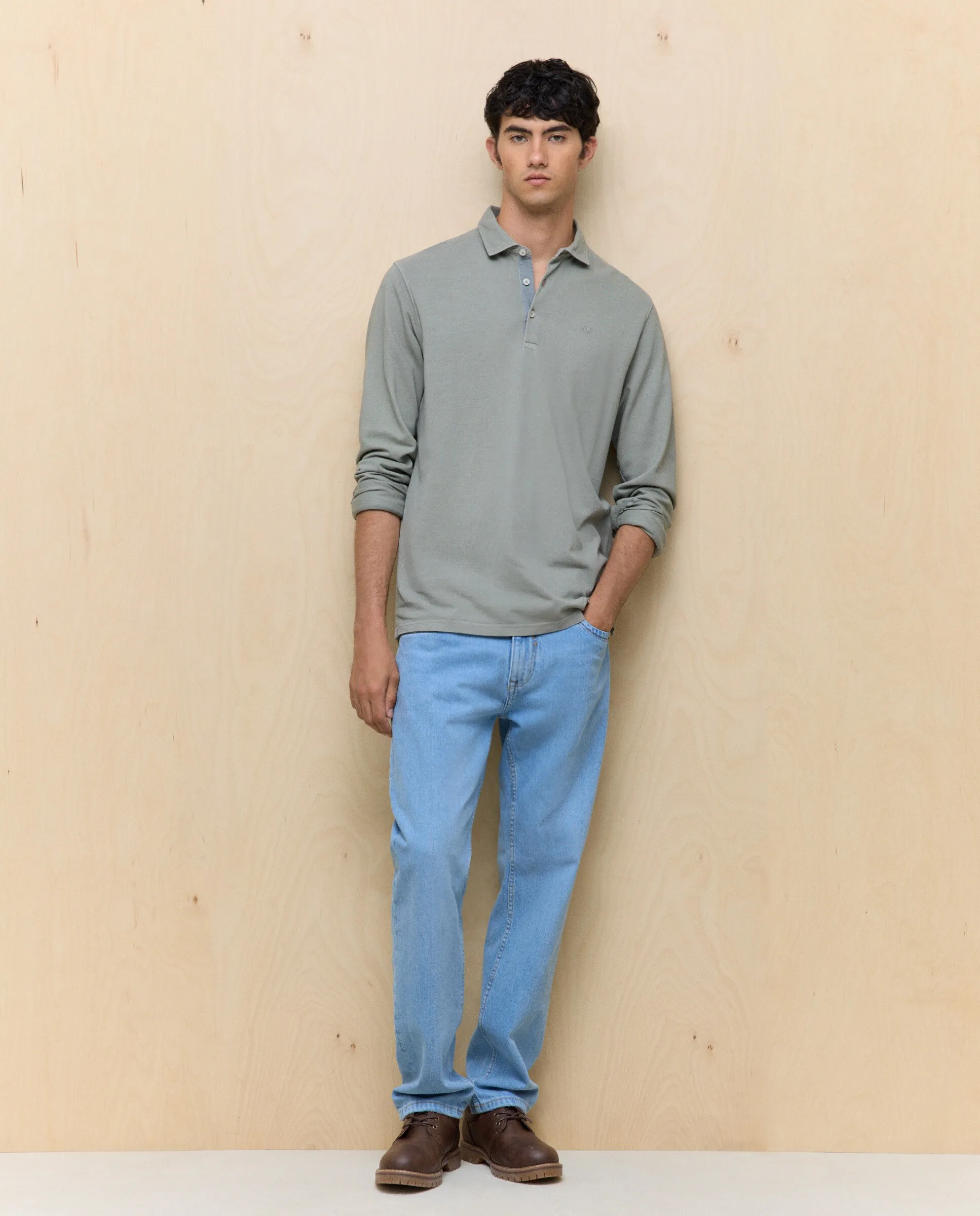 Мужская поло с длинным рукавом Easy Wear, хаки
Мужская поло с длинным рукавом Easy Wear, хаки