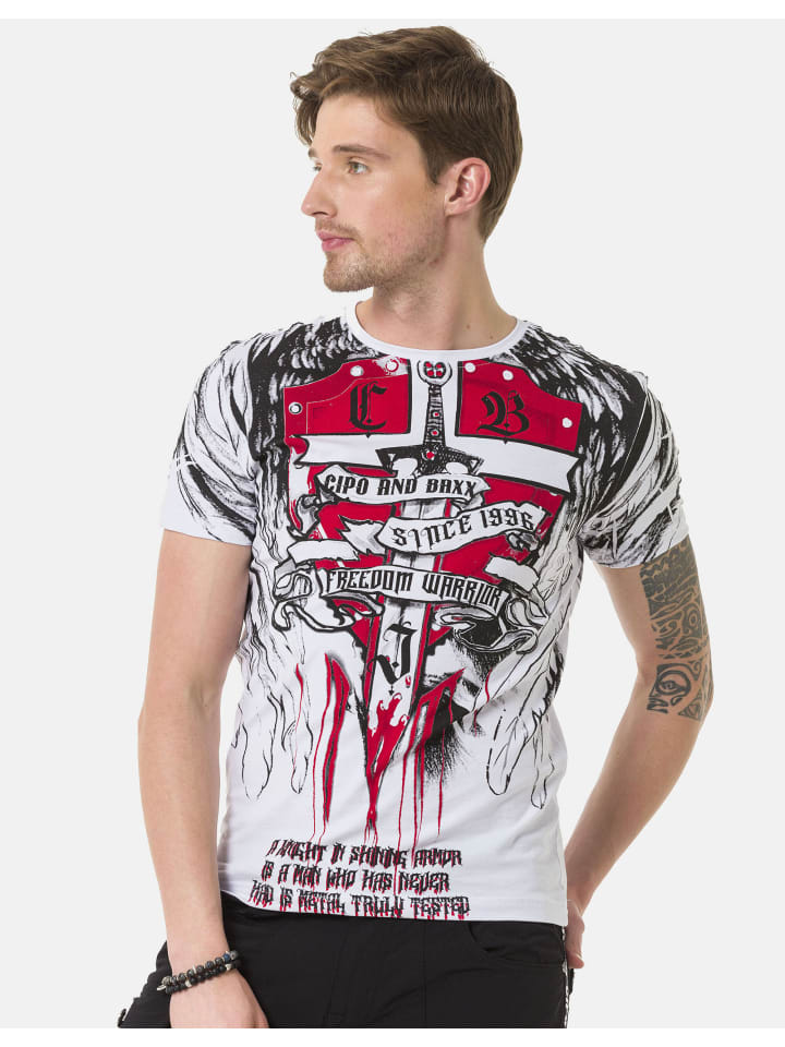 Футболка БЕЛОГО цвета Cipo & Baxx, Белый, Футболка БЕЛОГО цвета Cipo & Baxx
Футболка БЕЛОГО цвета Cipo & Baxx, Белый, Футболка БЕЛОГО цвета Cipo & Baxx